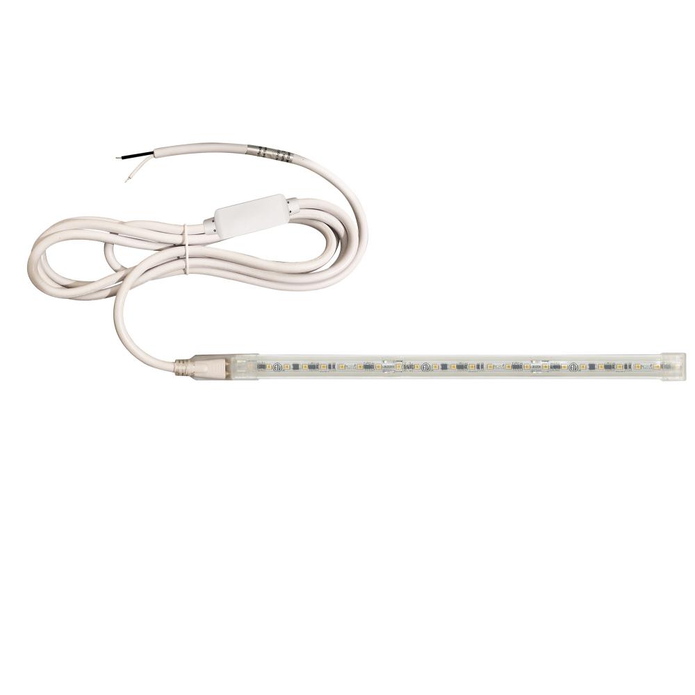 Custom Cut 2-ft, 4-in 120V Continuous LED Tape Light, 330lm / 3.6W per foot, 4000K, w/ Mounting