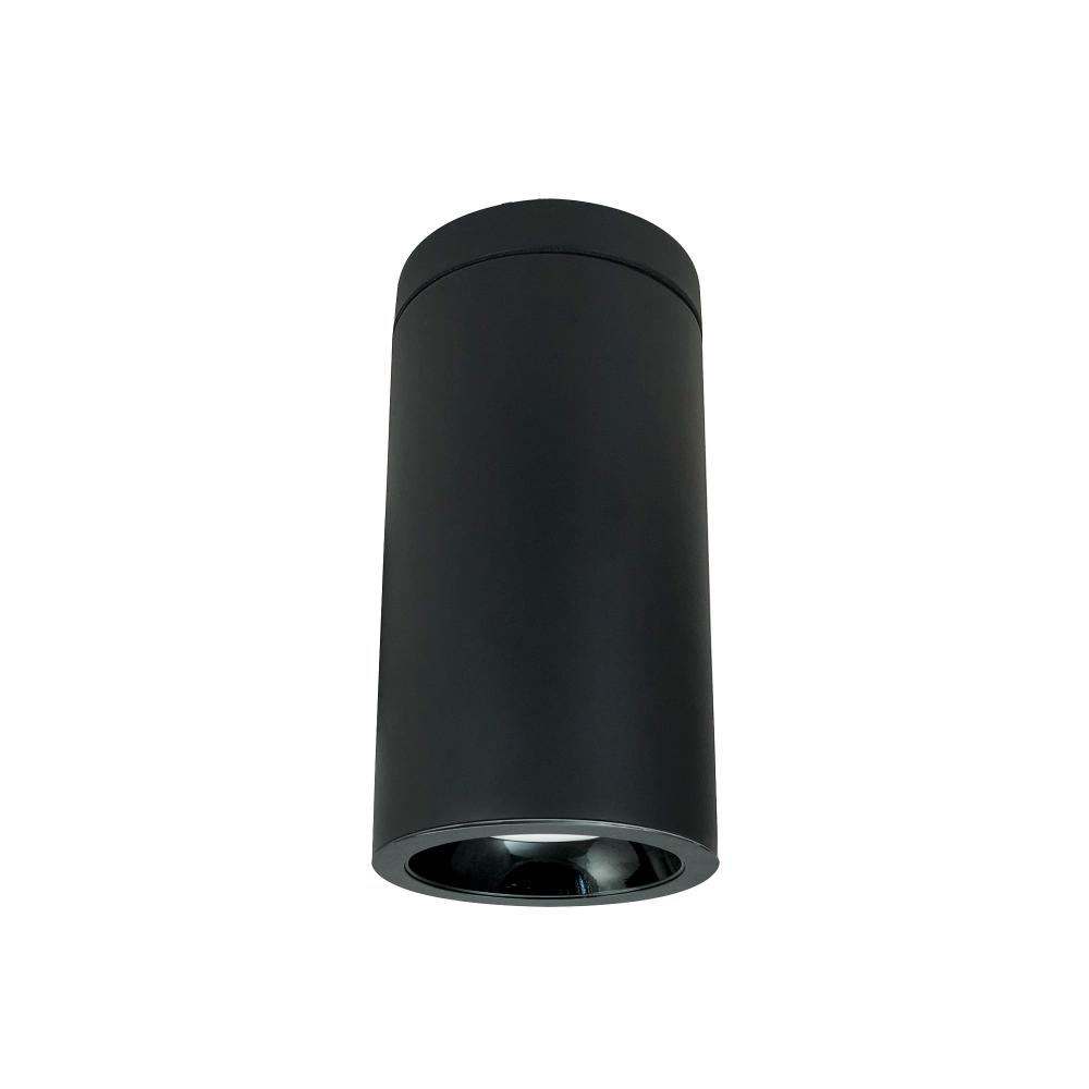 6" Cobalt Surface Mount Cylinder, Black, 1000L, 3500K, Black/Black Reflector, 120V