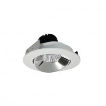 Nora NIO-4RCCDXCMPW - 4" Iolite LED Round Adjustable Cone Reflector, 800lm / 14W, Comfort Dim, Specular Clear