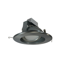 Nora NLCBC-66930XHZNEM - 6" Cobalt Adjustable LED Retrofit, 1200lm / 14W, 3000K, Haze Reflector / Natural Metal Flange,