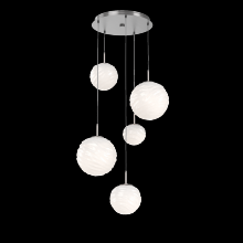 Hammerton CHB0092-05-SN-WL-C01-L3 - Gaia Round Pendant Chandelier