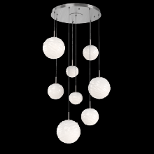 Hammerton CHB0092-08-SN-WL-C01-L3 - Gaia Round Pendant Chandelier