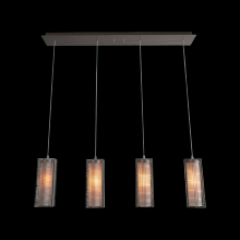 Hammerton PLB0020-09-CS-F-C01-L3 - Downtown Mesh w/Glass Linear Pendant Chandelier