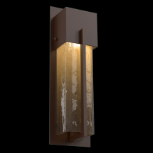 Hammerton ODB0055-16-SB-BG-L2 - Outdoor Short Square Cover Sconce with Metalwork