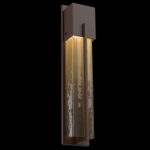 Hammerton ODB0055-23-SB-BG-L2 - Outdoor Tall Square Cover Sconce with Metalwork