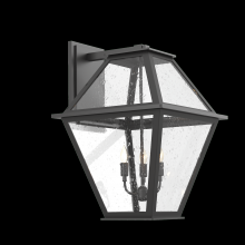 Hammerton ODB0072-01-AG-CS-E1 - Terrace Candleabra Lantern-Argento Grey-Clear Seeded Glass