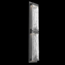 Hammerton ODB0090-02-AG-TL-L2 - Tabulo Outdoor Sconce (L)-Argento Grey-Linea Cast Glass