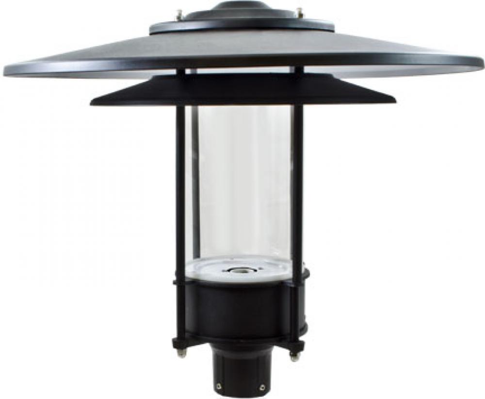 LARGE HAT TOP POST LIGHT FIXTURE LED 20W 85-265V