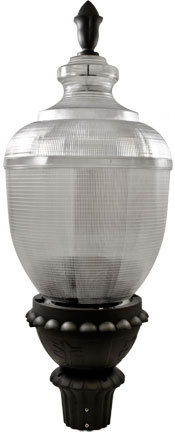 CLEAR ACORN POST TOP FIX 75W LED 120V-277V