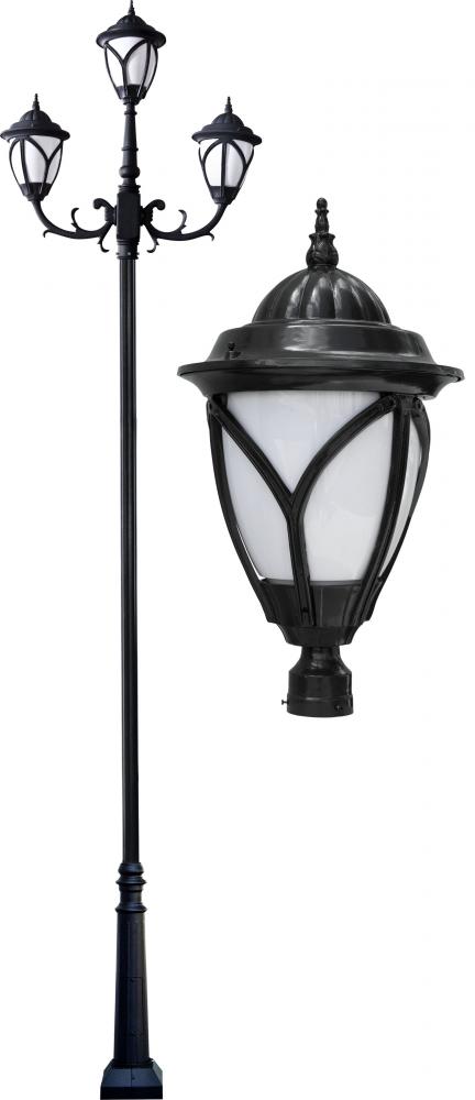CAST ALUM ACORN LIGHT FIX 3 X 50W MH MT