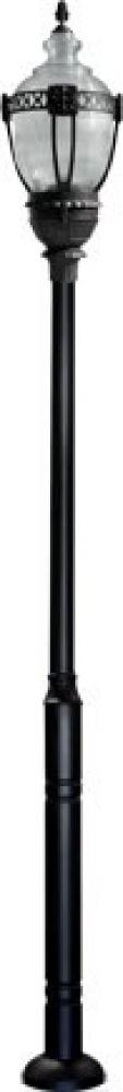 CAST ALUM CLR TOP ACORN FIX 120W LED 120V