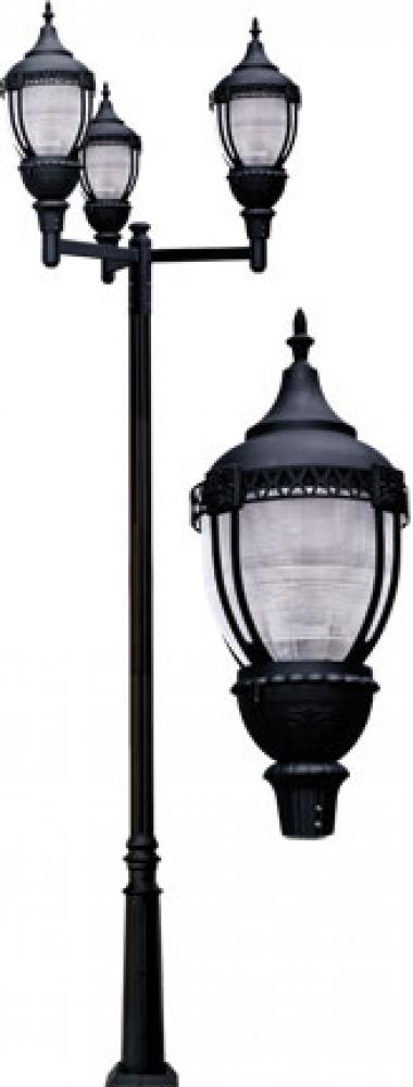 CAST ALUM ACORN FIX 450W 3 X 150W HPS/MOG 120V