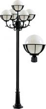 Dabmar GM2680-LED6-B - CAST ALUM 10" GLOBE POST LIGHT FIX 5 X LED 6W 85-265V