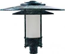 Dabmar GM510-LED20-VG-FROST - LARGE HAT TOP POST LIGHT FIXTURE FROSTED GLASS LED 20W