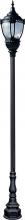 Dabmar GM8950-B-MT - CAST ALUM DRK TOP DECO BASE ACORN FIX 70W HPS MT