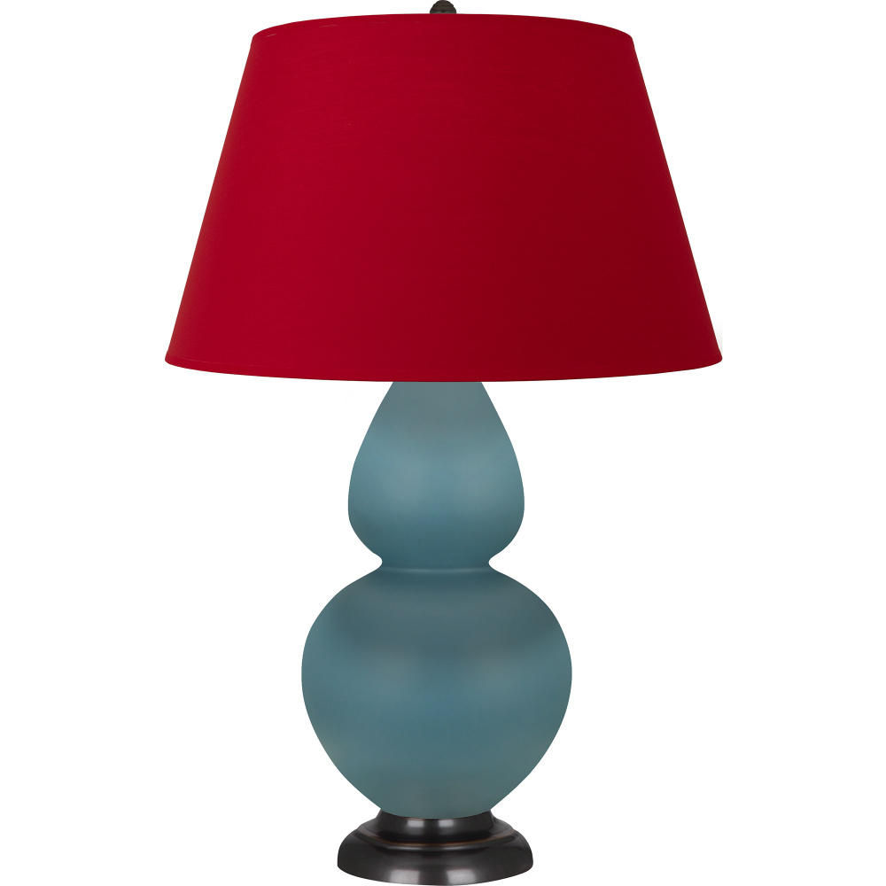 Matte Steel Blue Double Gourd Table Lamp
