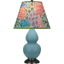 Robert Abbey MOB51S - Matte Steel Blue Small Double Gourd Accent Lamp
