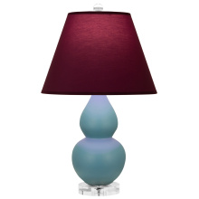 Robert Abbey MOB53P - Matte Steel Blue Small Double Gourd Accent Lamp