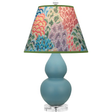 Robert Abbey MOB53S - Matte Steel Blue Small Double Gourd Accent Lamp