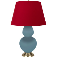 Robert Abbey MOB55R - Matte Steel Blue Double Gourd Table Lamp