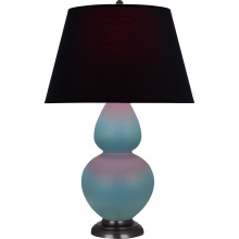 Robert Abbey MOB57K - Matte Steel Blue Double Gourd Table Lamp