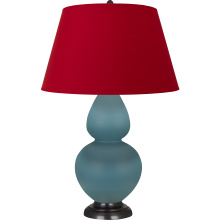 Robert Abbey MOB57R - Matte Steel Blue Double Gourd Table Lamp