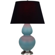 Robert Abbey MOB59K - Matte Steel Blue Double Gourd Table Lamp