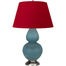 Robert Abbey MOB59R - Matte Steel Blue Double Gourd Table Lamp