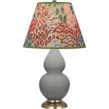 Robert Abbey MST50F - Matte Smokey Taupe Small Double Gourd Accent Lamp