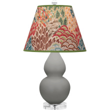 Robert Abbey MST53F - Matte Smokey Taupe Small Double Gourd Accent Lamp