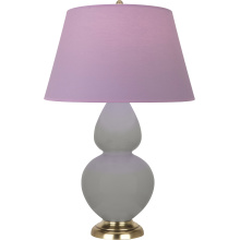 Robert Abbey MST55L - Matte Smokey Taupe Double Gourd Table Lamp