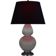 Robert Abbey MST57K - Matte Smokey Taupe Double Gourd Table Lamp