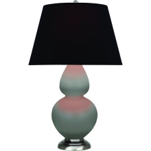 Robert Abbey MST59K - Matte Smokey Taupe Double Gourd Table Lamp