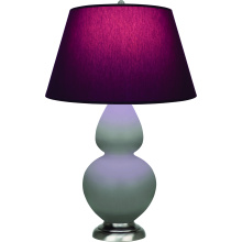 Robert Abbey MST59P - Matte Smokey Taupe Double Gourd Table Lamp