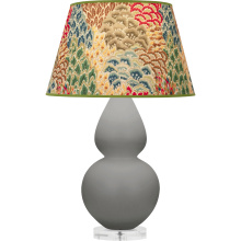Robert Abbey MST62F - Matte Smokey Taupe Double Gourd Table Lamp