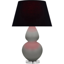 Robert Abbey MST62K - Matte Smokey Taupe Double Gourd Table Lamp