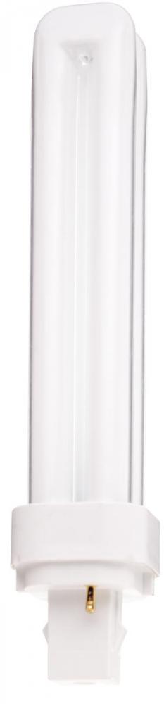26 Watt; pin-based Compact Fluorescent; 3500K; 82 CRI; G24d-3 base; Shatter Proof