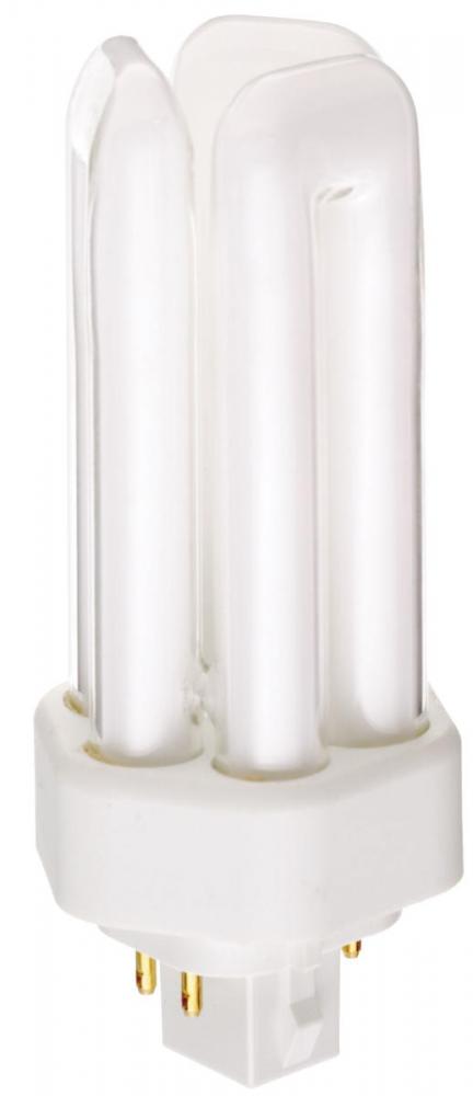 18 Watt; pin-based Compact Fluorescent; 3500K; 82 CRI; GX24q-2 (4-Pin) base; Shatter Proof