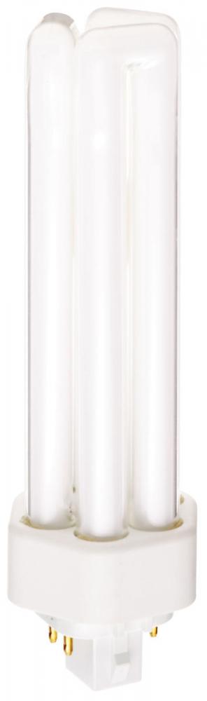42 Watt; pin-based Compact Fluorescent; 3500K; 82 CRI; GX24q-4 (4-Pin) base; Shatter Proof