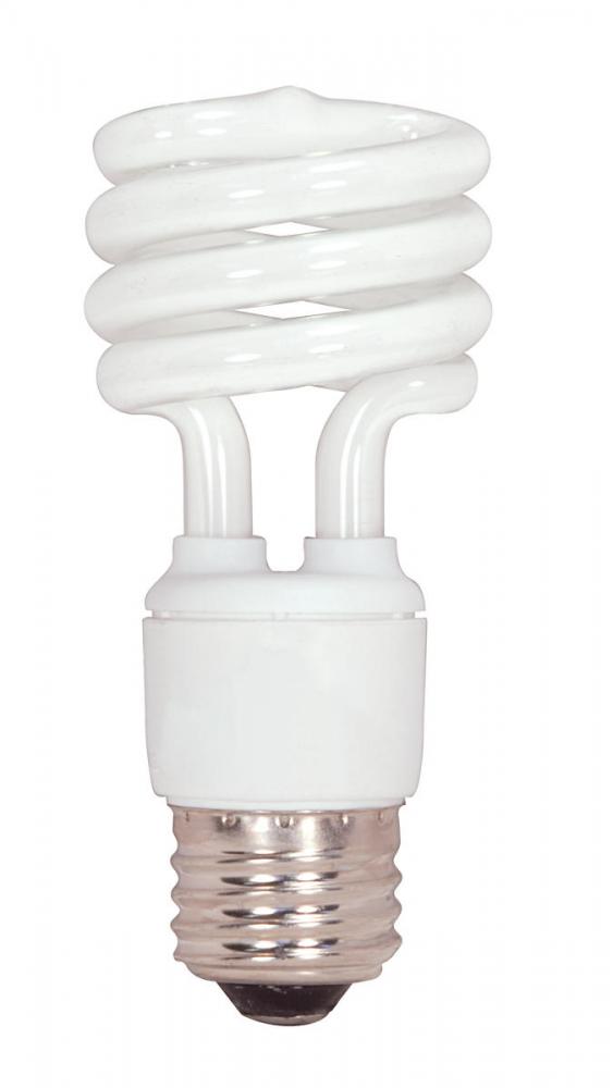 15 Watt; Mini Spiral Compact Fluorescent; 4100K; 82 CRI; Medium base; 120 Volt; Shatter Proof