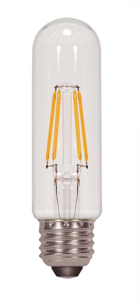 4.5 Watt T10 LED; Clear; Medium base; 2700K; 430 Lumens; 120 Volt; Shatter Proof