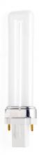 Satco Products Inc. S8303/TF - 7 Watt; pin-based Compact Fluorescent; 3500K; 82 CRI; G23 base; Shatter Proof