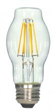 Satco Products Inc. S9576/TF - 6.5 Watt BT15 LED; Clear; Medium base; 2700K; 810 Lumens; 120 Volt; Shatter Proof