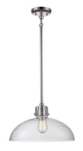 Trans Globe PND-2069 PN - Hillview 1-Light Seeded Glass Bowl Indoor Pendant