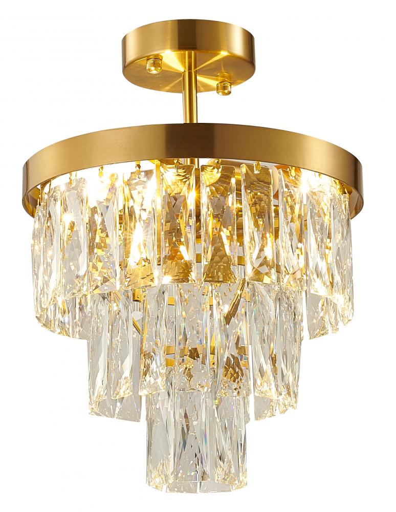 Gold Semi Flush Mount