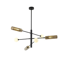 Bethel International AV75C45G - Black and Gold Chandelier