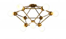 Bethel International GL330C27G - Semi Flush Mount Antique Gold