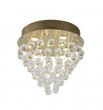 Bethel International LX03SF16G - Gold Semi Flush Mount