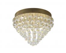 Bethel International LX03SF20G - Gold Semi Flush Mount