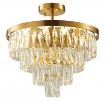 Bethel International OC36C20G - Gold Semi Flush Mount